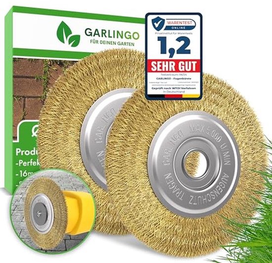 Voegenborstel Set van 2 - 10 mm Breed voor Tuin en Terras van Merkloos	