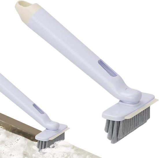 Voegenborstel - Spleetreiniger - Grondig Schoonmaken - 360 Graden Rotatie - 25 cm Lengte - Paars