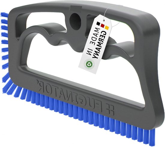 Voegenborstel - Tegelreiniger - Badkamer Schoonmaken - Ergonomische Handgreep - 16 x 2 x 8 cm - Grijs/Blauw