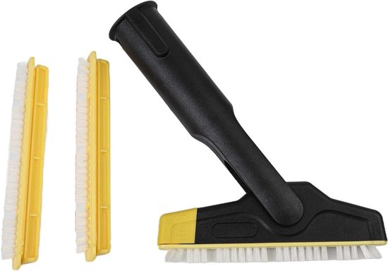 Voegenborstel XXL set - Stoomreiniger accessoires - Hygiënisch reinigen - Flexibel scharnierontwerp - 3 stuks - Zoals afgebeeld