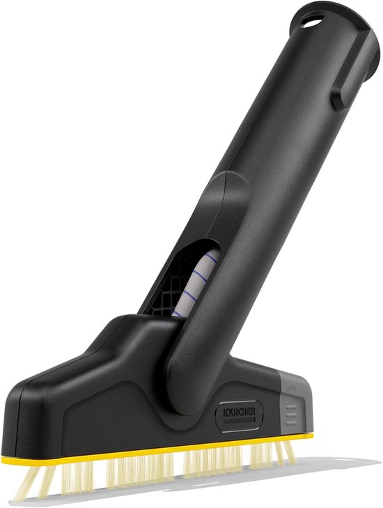 Voegenborstel XXL - Tegelreiniger - Hygiënisch reinigen - Flexibel scharnier - Vervangbare borstel - Zwart van Merkloos	