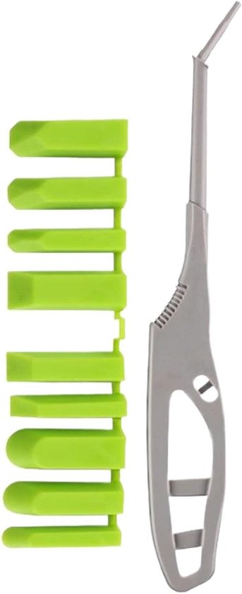 Voegengereedschap Set - Gladmaker en Verwijderaar - Voegen Afwerken - Ergonomische Handgreep - 9 Opzetstukken - Grijs