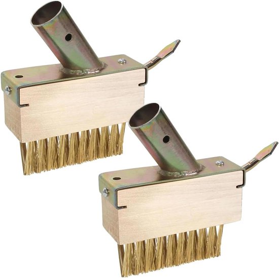 Voegenkrabber Onkruid Verwijderaar met Voegenborstel en Schraper - 3-in-1 Tuingereedschap voor Onkruid, Mos en Voegen - Lange Steel voor Gemakkelijk Gebruik - Ideaal voor Plaatvoegen en Muurranden van U-M®