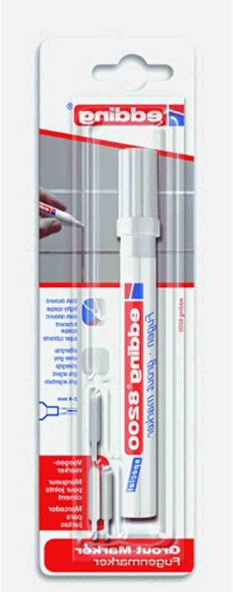 Voegenmarker - Reparatiestift - Sanitaire reparaties - Waterbestendige inkt - 2-4 mm - Zilvergrijs