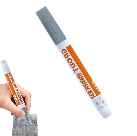 Voegenpen Reparatie - Tegelmarker Herstel - Voegen Vernieuwen - Sneldrogend Waterdicht - 14 cm Lengte - Grijs