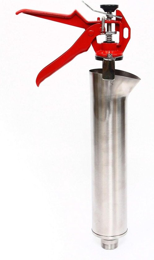 Voegenpistool - Mortelspuit Pistool - Muren Uitlijnen - Roestvrij Staal - 58x22 cm - Zilver van Merkloos	