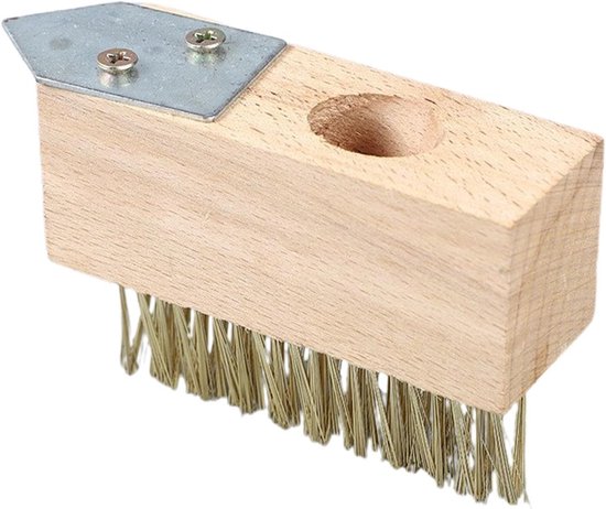Voegenschraper - Onkruidborstel - Terrassen Reinigen - Duurzaam Hout Ontwerp - Compact Formaat