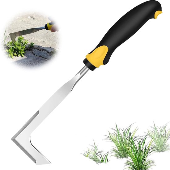 Voegenschraper, Onkruidmes, Handonkruidmes, Roestvrij staal, Onkruidschraper van roestvrij staal, Onkruidmes, Gezamenlijk mes voor het verwijderen van mos en onkruid, Tuingereedschap, Tuingereedschap van GARDENA