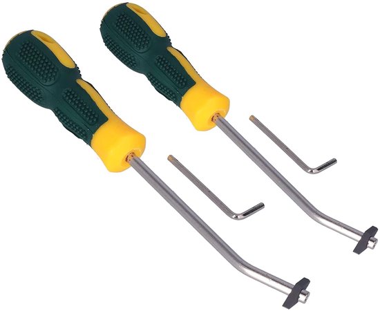 Voegenschraper Set - Handmatige Reiniger - Tegels Reinigen - Duurzaam Materiaal - 2 Sets - Grijs