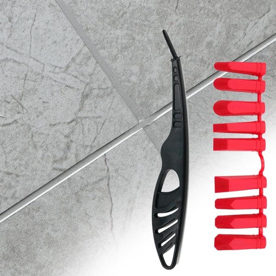 Voegenschraper Set - Kit Verwijderen Afdichtmiddel - Voegen Schoonmaken - 9-in-1 Multifunctioneel - 22.3 cm - Grijs