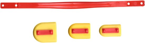 Voegenset - Kitgereedschap - Glad afwerken - Verwisselbare koppen - 1 stuk - Grijs