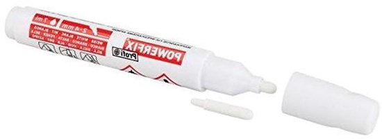 Voegenstift - Muurverf Pen - Wanden Opfrissen - Sneldrogend Dekkend - 7 ml - Wit van Merkloos	