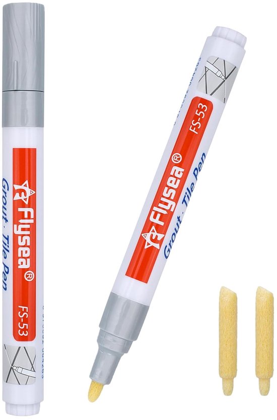 Voegenstift Set - Tegel Reparatie - Badkamer Opknappen - Sneldrogend Waterdicht - 2 Stuks - Zilver