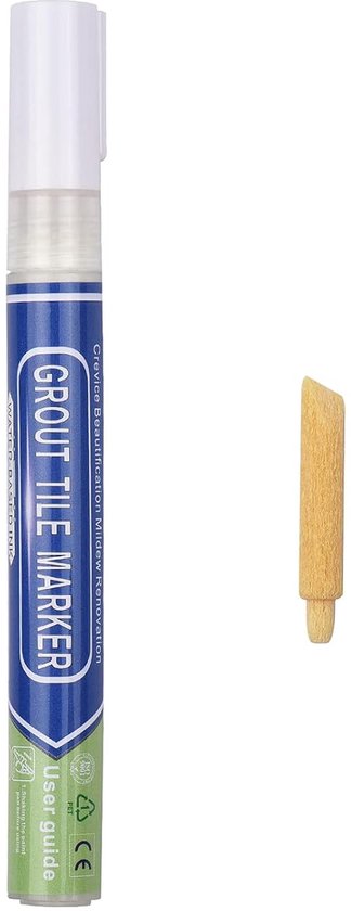 Voegenstift Tegelmortel - Kleurstift Marker - Tegels Opfrissen - Waterdicht Vochtbestendig - 15 x 2.5 cm - Goud