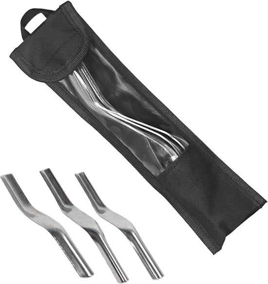 Voegenveredelingsgereedschap Set - Afwerkingsgereedschap Kit - Nette Voegnaden Creëren - Dubbele Kop Ontwerp - 3 Delig - Zilverkleurig