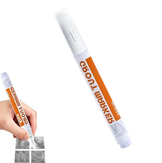 Voegenverf Pen - Tegel Reparatie - Voegen Vernieuwen - Sneldrogend Waterdicht - 14 cm - Wit