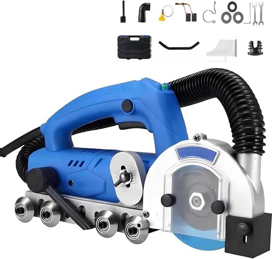 Voegenverwijderaar Elektrisch - Tegelvoegen Schoonmaker - Oude Voegen Verwijderen - 1200W Krachtige Motor - 100mm Bladdikte - Blauw