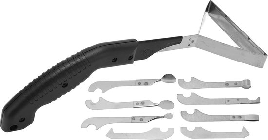 Voegenverwijderaar Set - Kit Schraper - Tegels Renoveren - Antislip Handvat - 10 Delig - Zwart