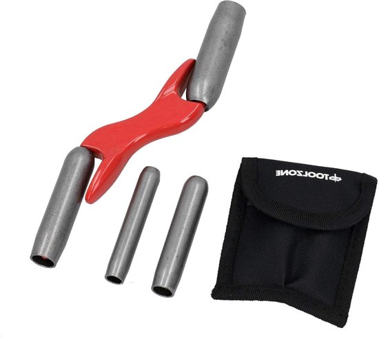 Voeggereedschap Baksteen - Voegroller Metselwerk - Stenen Verbindingen Maken - Dubbelzijdig Verwisselbaar - 4 Maten 1/2"-7/8" - Zilver
