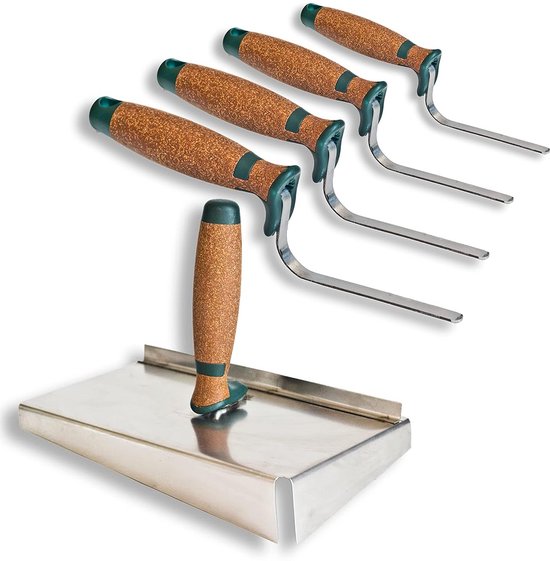 Voegkrabber RVS Set met 4-delige Voegbeitel voor Kitnaden van Merkloos	