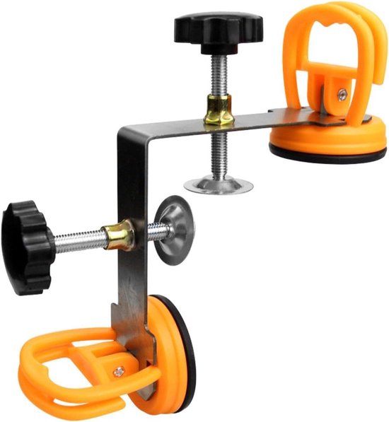 Voegmachine Aanrechtblad - Haakse Klem - Nauwkeurig Verbindingen Maken - Dubbele Zuignap Stabiliteit - 118 cm Hoofdstang - Zwart