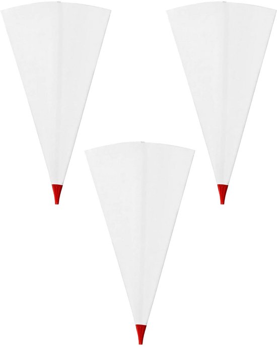 Voegmortel Spuitzak Set (3 stuks) - Herbruikbaar & Scheurbestendig voor Tegels en Metselwerk van Merkloos	