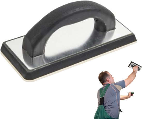 Voegmortelgereedschap - Morteldrijver voegzwemmer - Metselwerk afwerken - Comfortabele antislip handgreep - 24 x 10.5 cm - Grijs