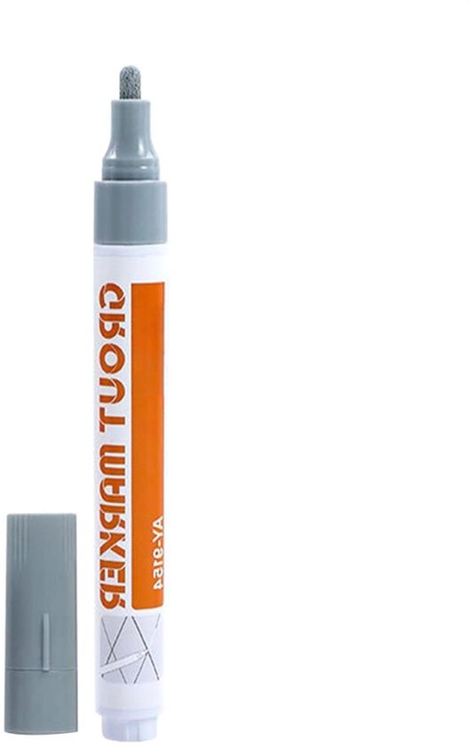 Voegpen Reparatie - Tegelverf Pen - Muren Vloeren Opfrissen - Waterdichte Schimmelpreventie - 14 cm - Zwart