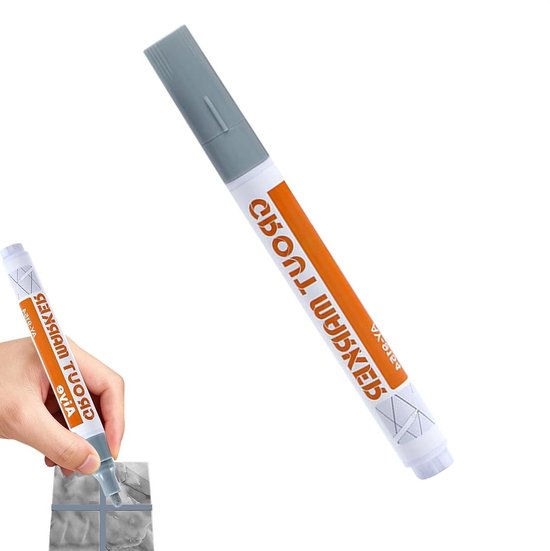 Voegpen - Voegverf Sealer - Tegels Herstellen - Sneldrogend Waterdicht - 14 cm - Grijs