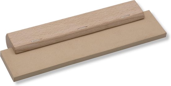 Voegrubber met handvat - Voegspatel rubber - Tegels voegen - Houten handgreep - 200mm breed