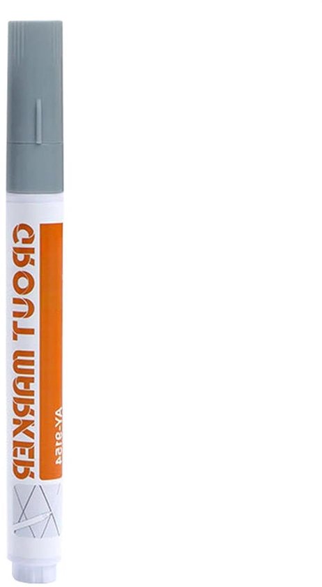 Voegstift - Tegelmarker Herstelpen - Voegen Opfrissen - Schuine Applicator - 14 cm - Grijs