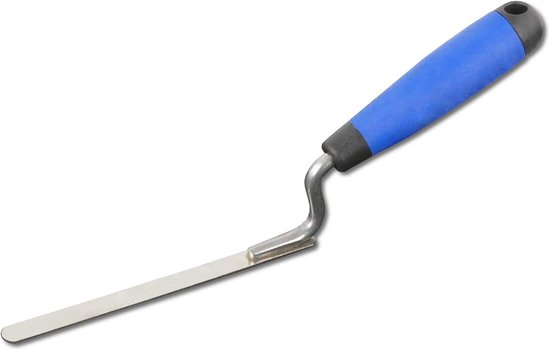 Voegtroffel met Flexibel Roestvrijstalen Lemmet - Voegijzer 12mm - Ergonomische Handgreep van Merkloos	