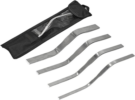 Voegtroffel Set - Metselgereedschap - Efficiënt Voegwerk - Dubbelzijdig S-Vorm - 25.8cm - Zilverkleurig