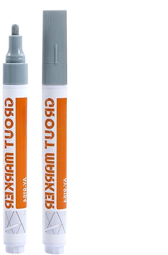 Voegverfpen - Tegelmarker - Voegen Repareren - Waterdicht Sneldrogend - 14 cm - Grijs