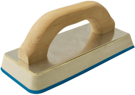 Voegvlotter 230 x 100mm met EVA-kussen en blauwe rubberen basis