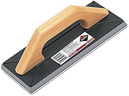 Voegvlotter Rubber - Tegelgereedschap - Voegen Vullen - Ergonomisch Houten Handvat - 25 cm - Wit