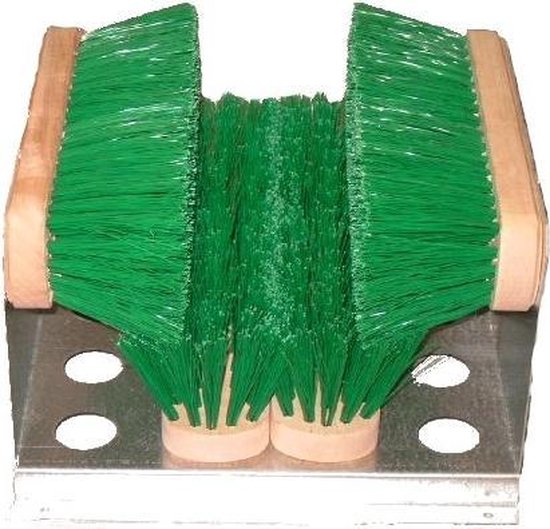 Voetenveger 4 borstels, verzinkt onderstel van Esschert Design