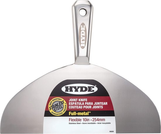 Volledig metalen gezamenlijk mes, 10 inch, roestvrij staal - Duurzaam en onderhoudsvriendelijk van Merkloos	