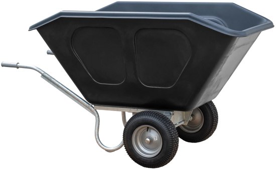 Volume kruiwagen HDPE 500L. 2 wiel van Merkloos	