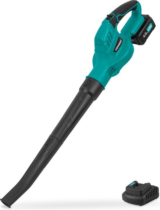VONROC Accu Bladblazer 20V – Luchtsnelheid 180 km/u – Luchtvolume 5m3/min - Incl. 4.0Ah accu en snellader van Vonroc