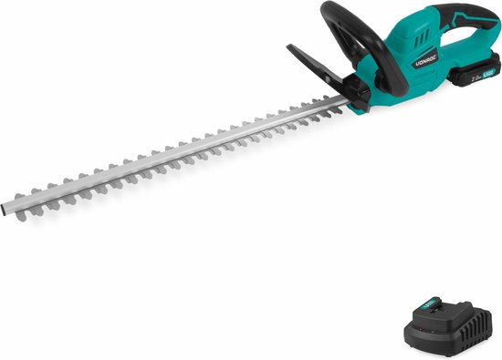 VONROC Accu Heggenschaar 20V – Zwaardlengte 520mm – Snijbreedte 14mm - Incl. 2.0Ah Accu en snellader van Merkloos	