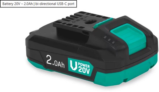 VONROC Accu Heggenschaar – VPower 20V – Incl. 2.0Ah accu, oplader – 590MM zwaard – 18MM mesafstand van VONROC