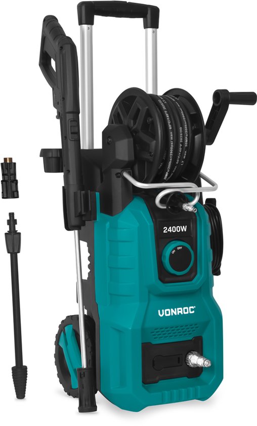 VONROC Hogedrukreiniger V24-1 - 2400W - 180 bar - Incl. accessoires van VONROC