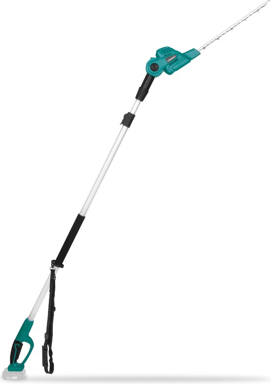 VONROC Telescopische Accu Heggenschaar 20V - Kantelbaar blad - Traploos verstelbaar van 200 tot 260 cm - Zonder accu & lader van VONROC