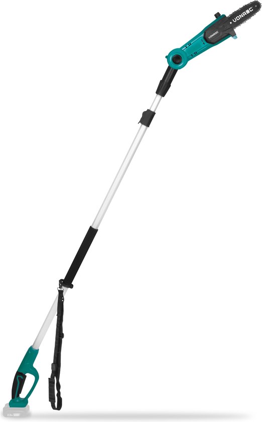 VONROC Telescopische Accu Kettingzaag 20V - Kantelbaar zaagblad - Traploos verlengbaar - Zonder accu en snellader van VONROC