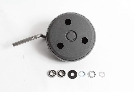 Voorwiel Kit - Robotmaaier Wiel - Gazononderhoud Ondersteuning - Origineel Onderdeel - 4 Inch - Zilver van Merkloos	