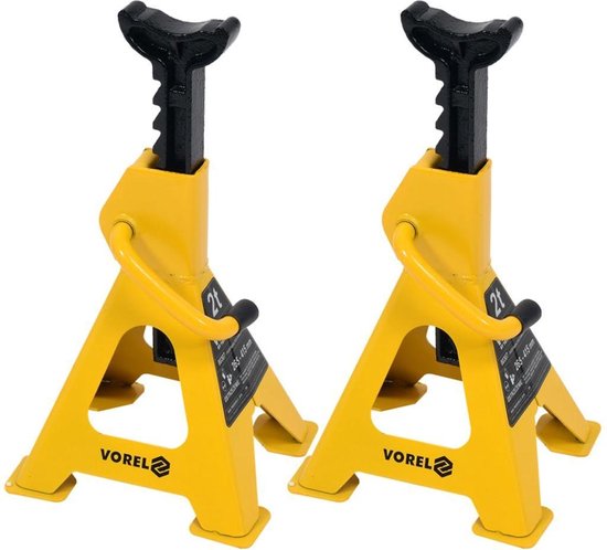 VOREL Assteunen- 2 stuks - capaciteit 2 ton van Merkloos	