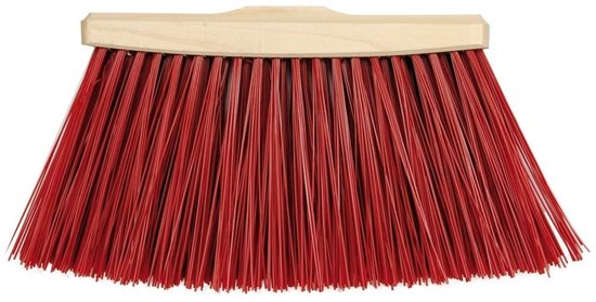 Vorel - Straatbezem - Kunststof Borstel - Lang Hout - Buitenwerk