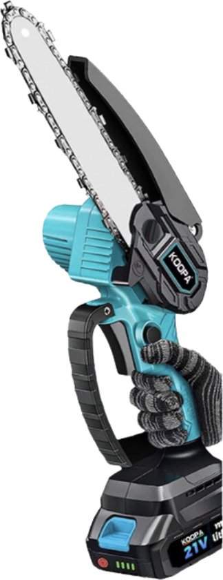 VORLOU - Koopa Tool 6-Inch Ketting Draagbare Handheld Mini Kettingzaag Snoerloos Voor Hout Snijden Van Bomen Trimmen Diy Projecten Tuinieren Kamperen van VORLOU