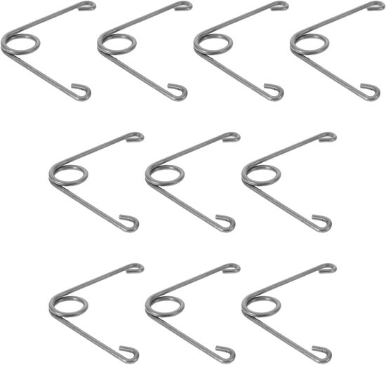 Vormige Snoeiveren - Torsieveer Set - Tuinonderhoud - Roestvrijstaal - 10 Stuks - Zilver